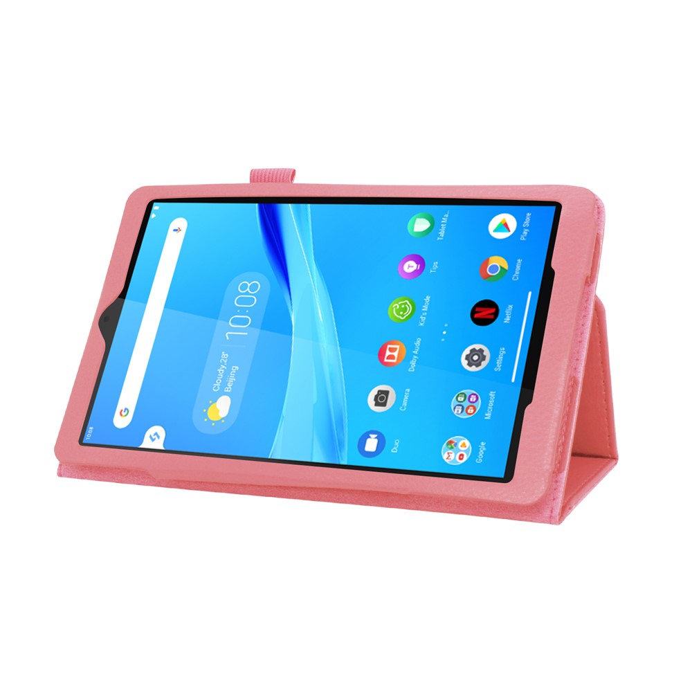 For Lenovo Tab M8/Tab M8 (2nd Gen) Litchi Texture Leather Case Tablet Cover - Pink