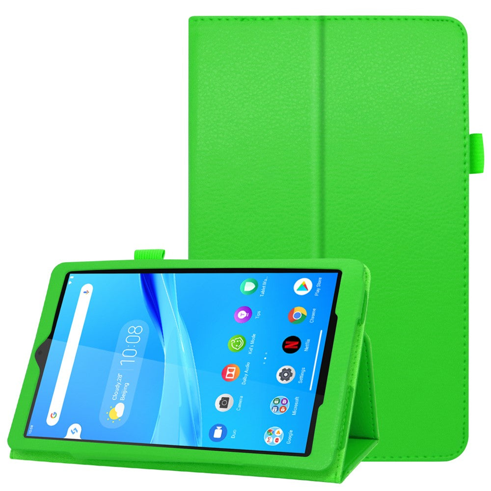For Lenovo Tab M8/Tab M8 (2nd Gen) Litchi Texture Leather Case Tablet Cover - Green