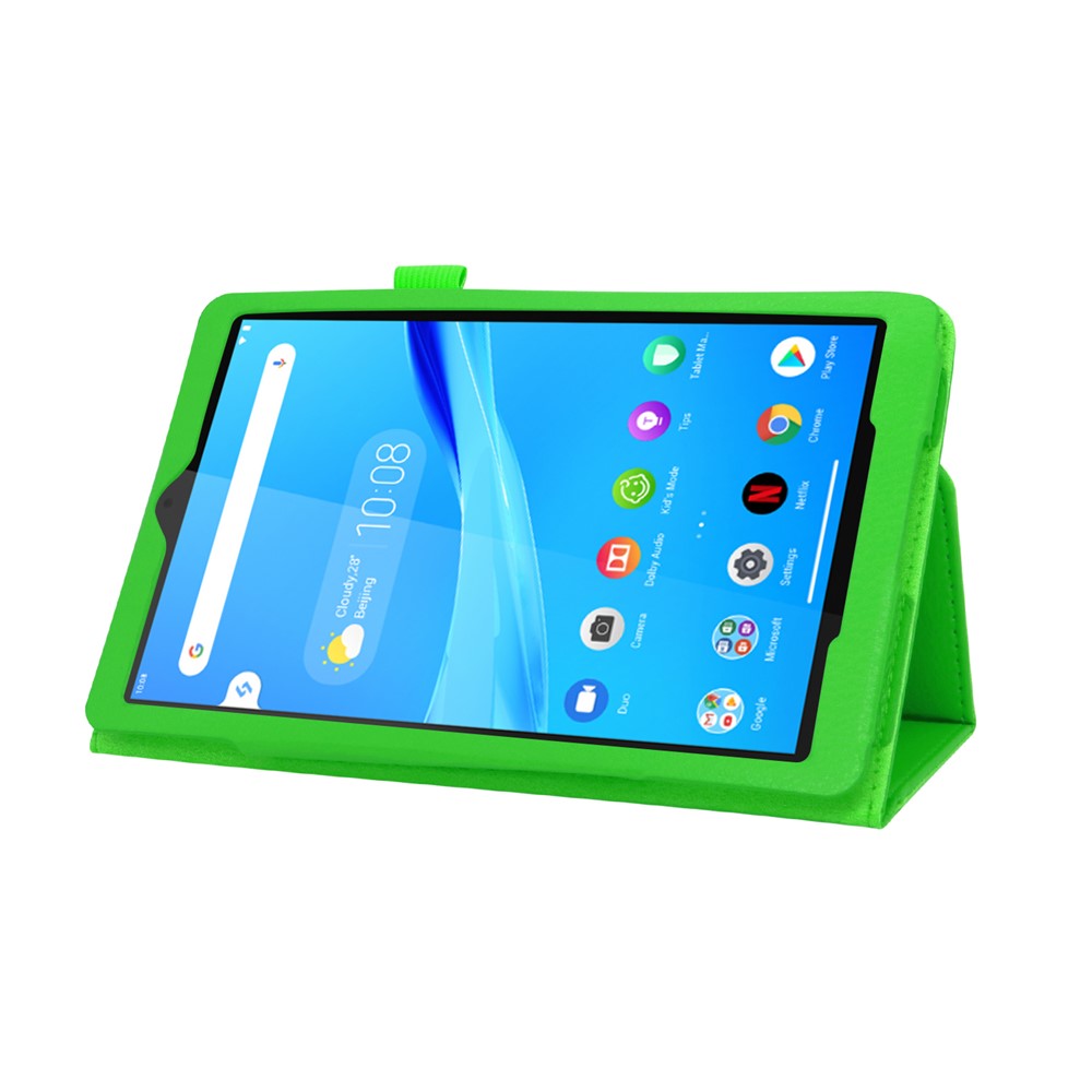 For Lenovo Tab M8/Tab M8 (2nd Gen) Litchi Texture Leather Case Tablet Cover - Green