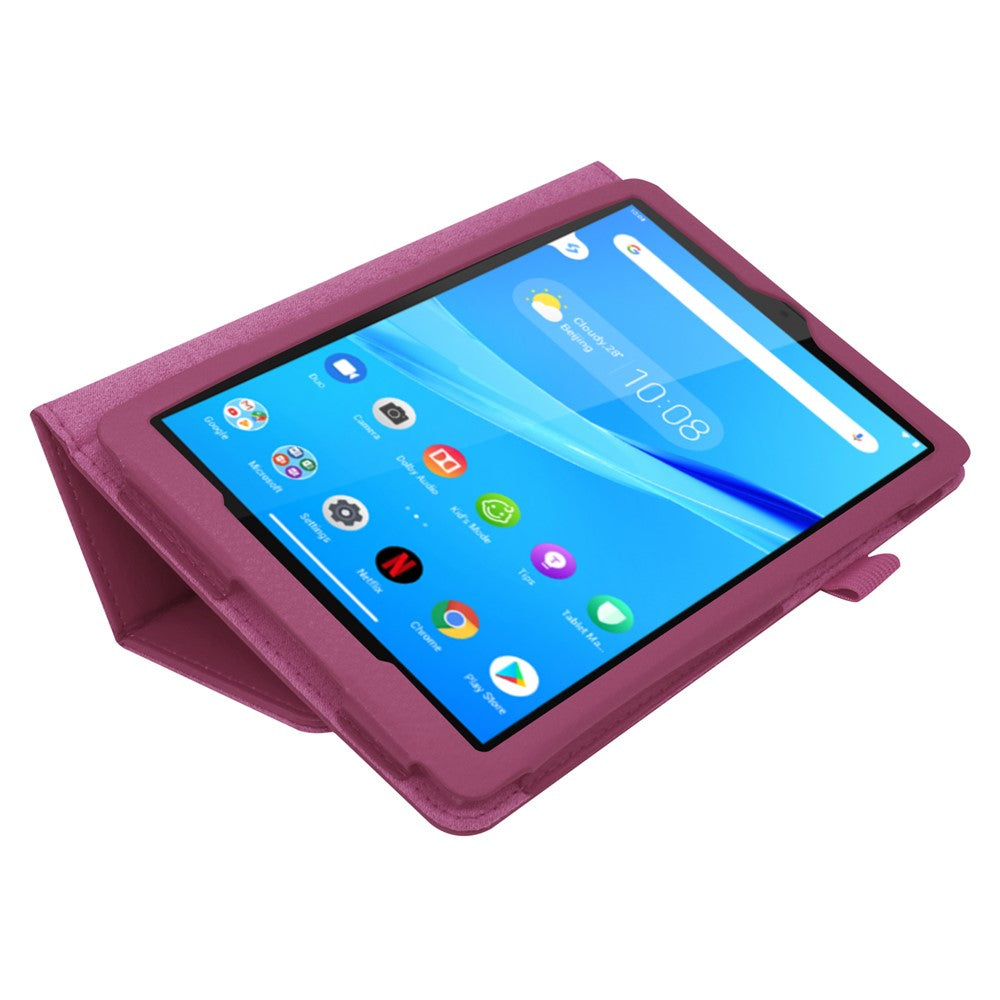 For Lenovo Tab M8/Tab M8 (2nd Gen) Litchi Texture Leather Case Tablet Cover - Purple