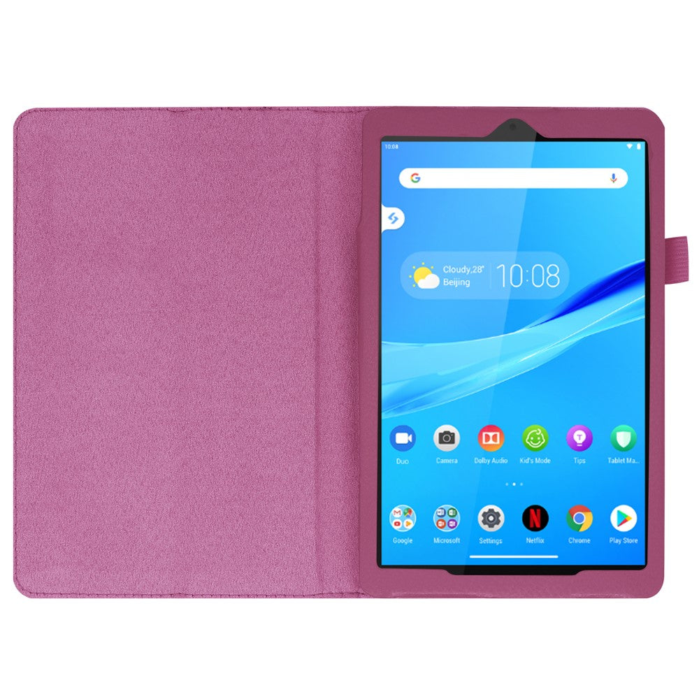 For Lenovo Tab M8/Tab M8 (2nd Gen) Litchi Texture Leather Case Tablet Cover - Purple