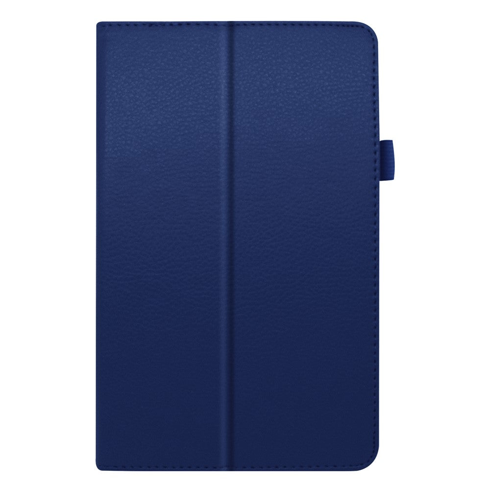 For Lenovo Tab M8/Tab M8 (2nd Gen) Litchi Texture Leather Case Tablet Cover - Dark Blue