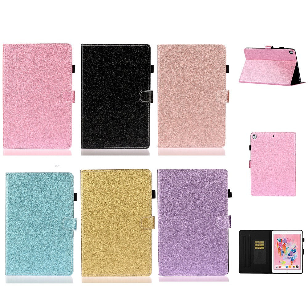 Flash Powder Smart PU Leather Tablet Stand Cover for Lenovo Tab M10 Plus TB-X606F - Yellow