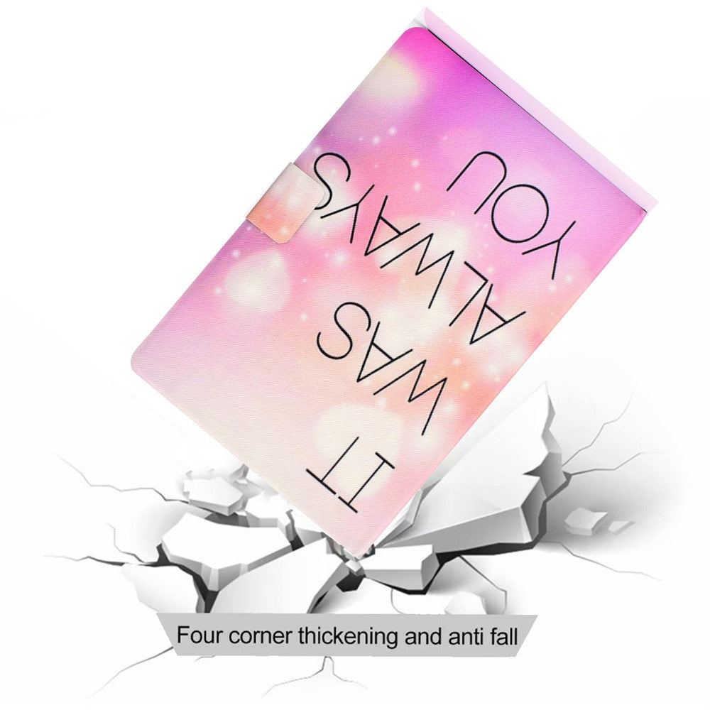 Pattern Printing Leather Stand Tablet Cover for Lenovo Tab M10 TB-X605F - It was always you