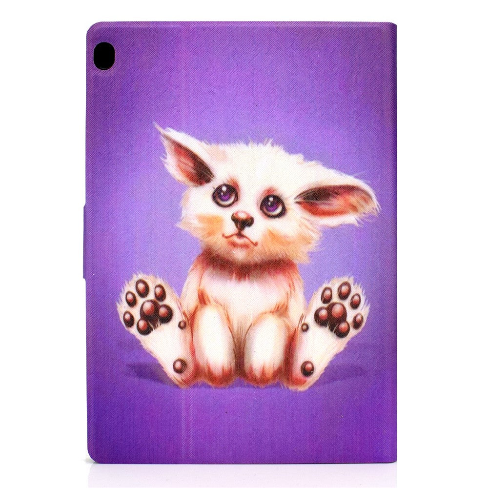 Pattern Printing Leather Stand Tablet Cover for Lenovo Tab M10 TB-X605F - Abyssinian Cat