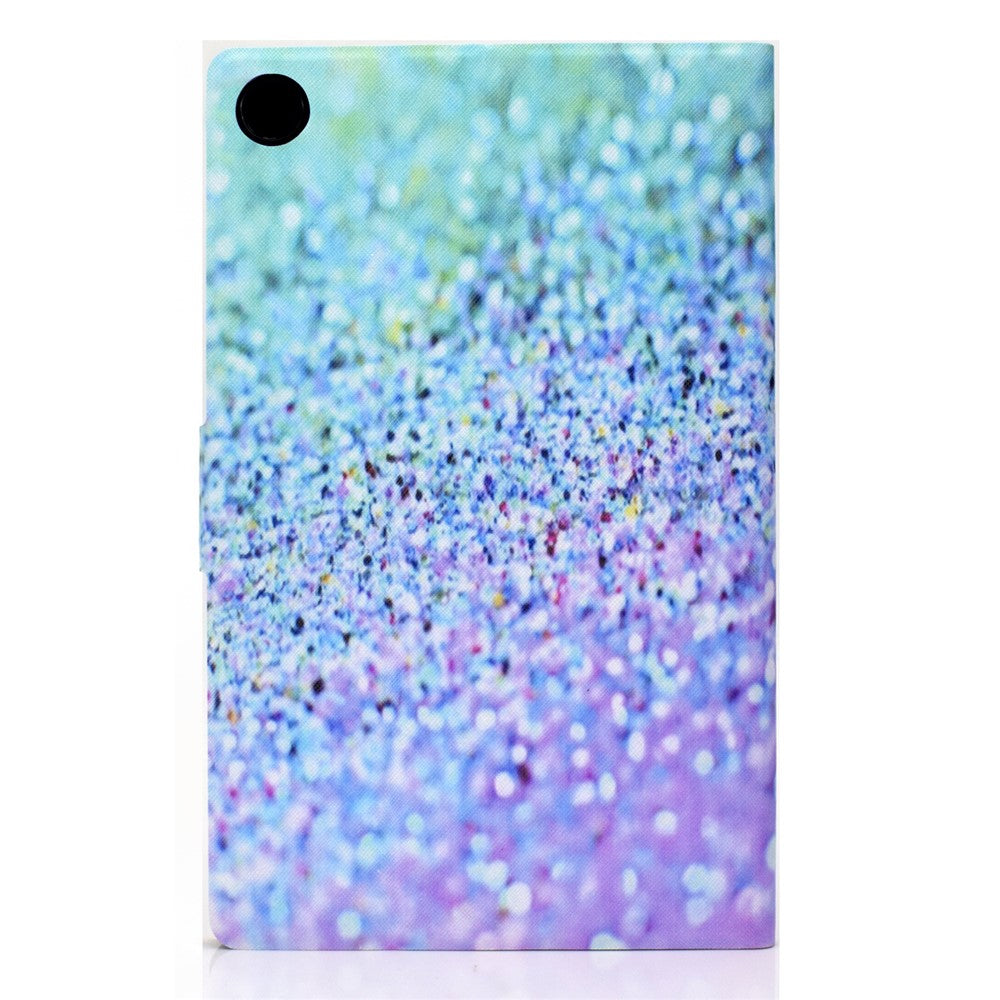 Pattern Printing Leather Stand Tablet Shell for Lenovo Tab M10 Plus TB-X606F - Gilttery Element