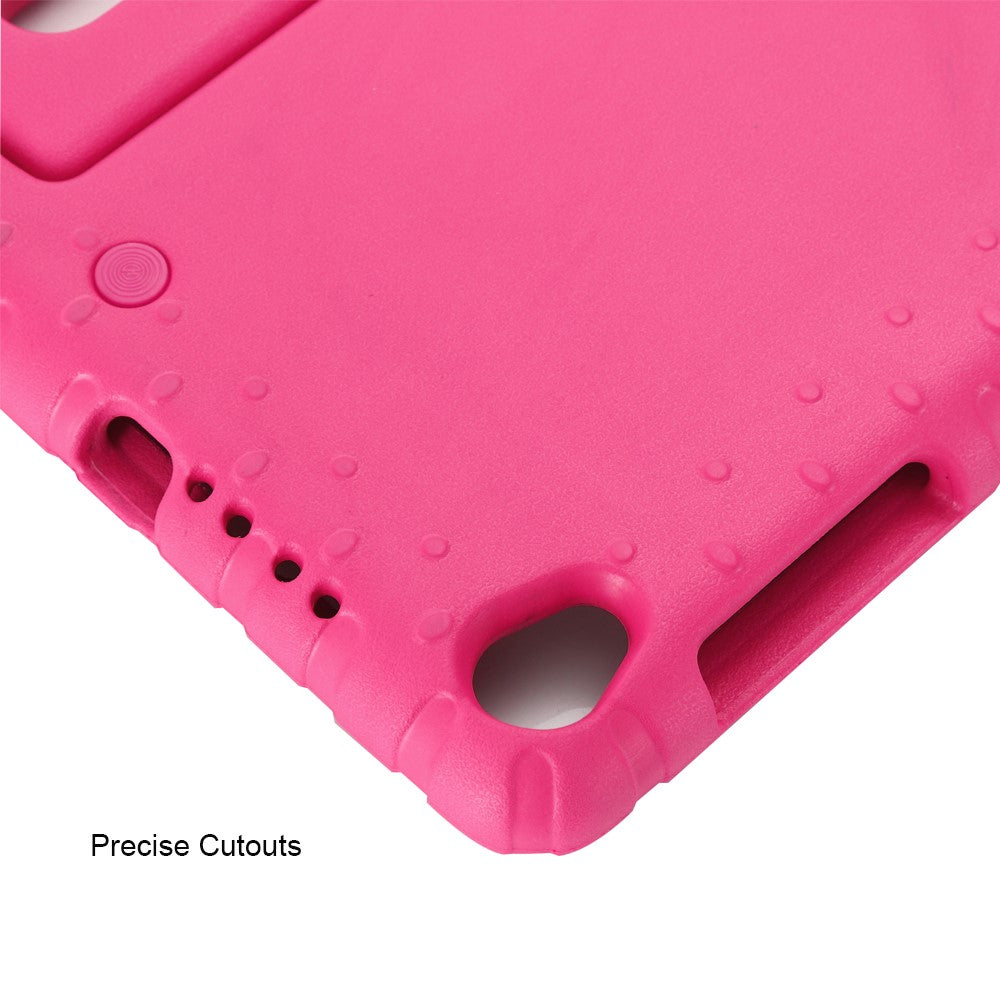 EVA Foam Shockproof Tablet Case with Handle Kickstand for Lenovo Tab M8 TB-8705F/Tab M8 (3rd Gen) - Rose