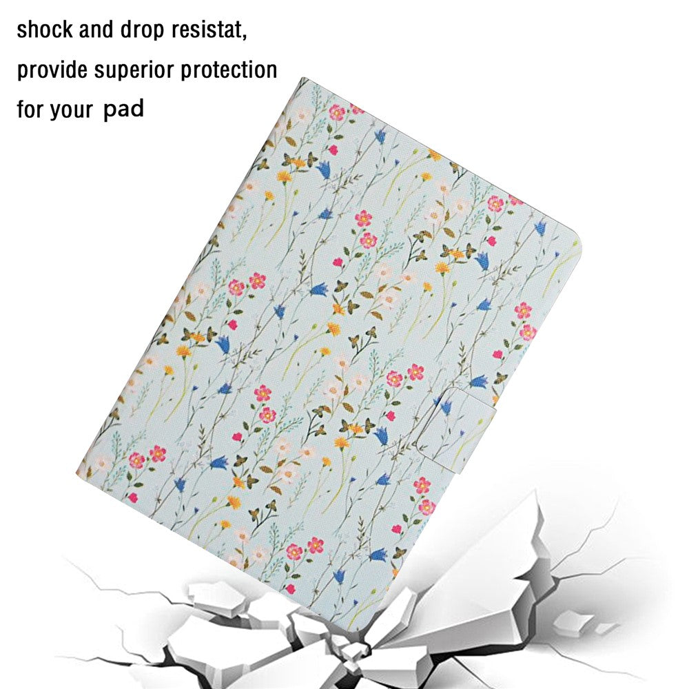 Flower Pattern Printing Tablet Cover for Lenovo Tab M10 TB-X605F - Red Flower