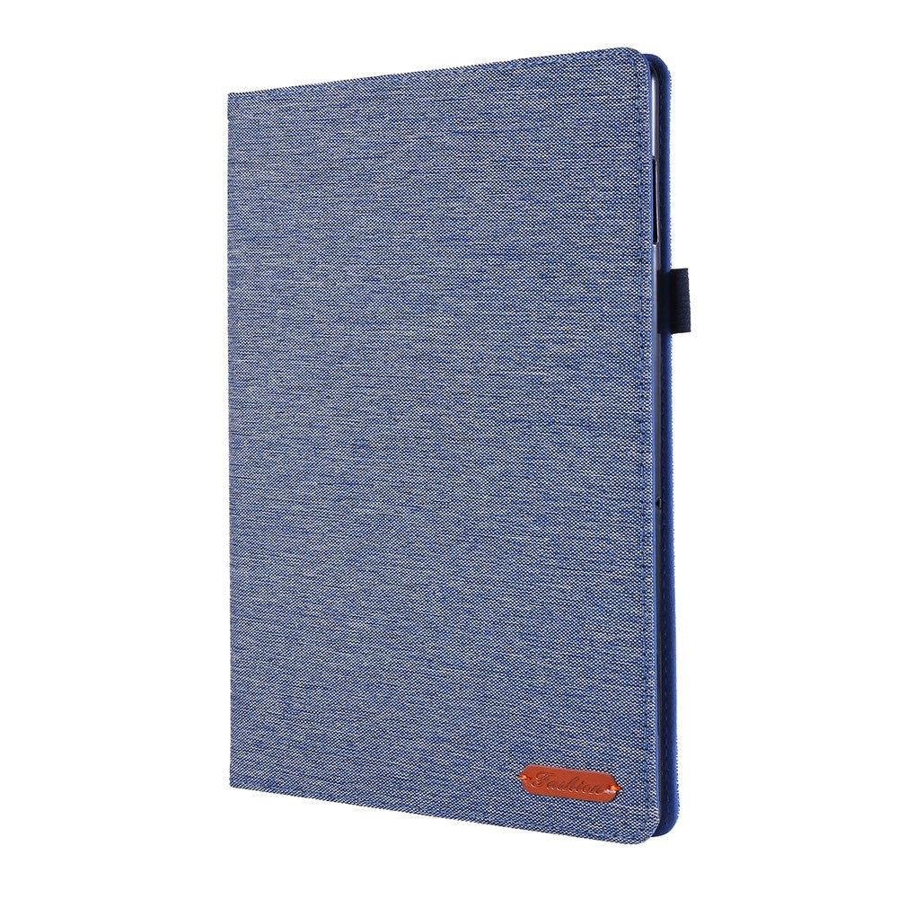 Cloth Texture Card Slots Leather Protective Case for Lenovo Tab M10 TB-X605F - Blue