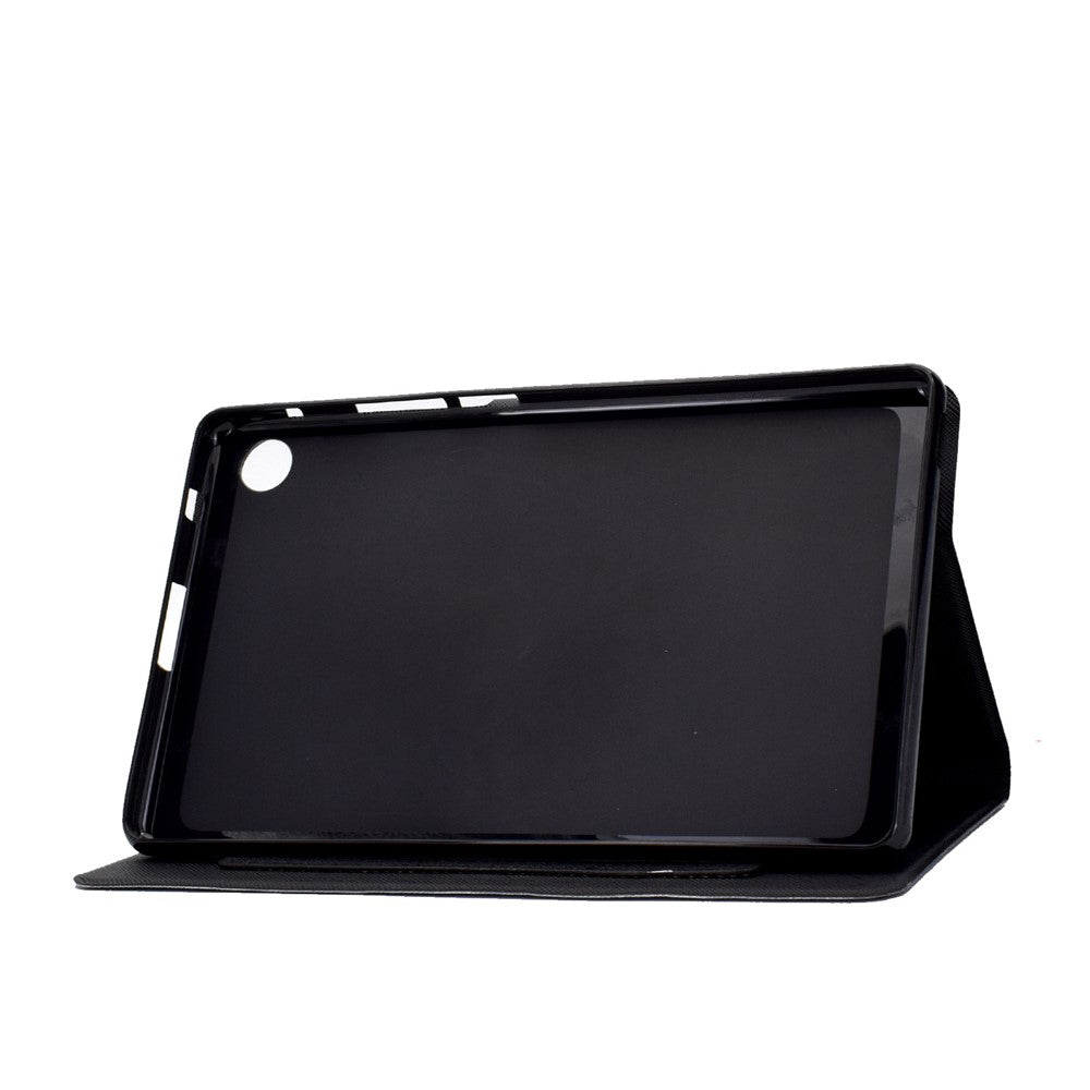 TPU + PU Leather Pattern Printing Tablet Case for Lenovo Tab M10 Plus - Cat and Tiger