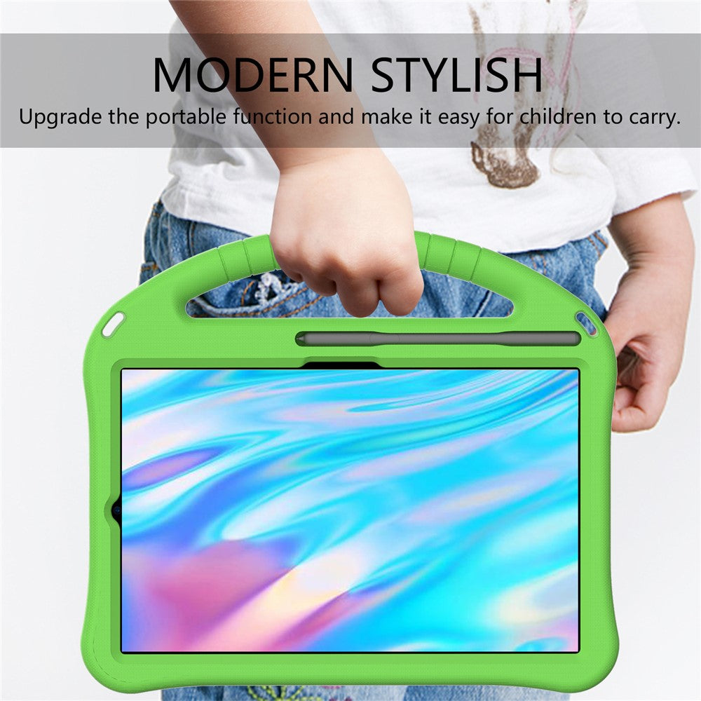 EVA Tablet Case with Pen Slot for Lenovo Tab M8 TB-8505 / Tab M8 (4th Gen) 2024 TB-301XU / M8 (4th Gen) 2023 TB-300FU - Green