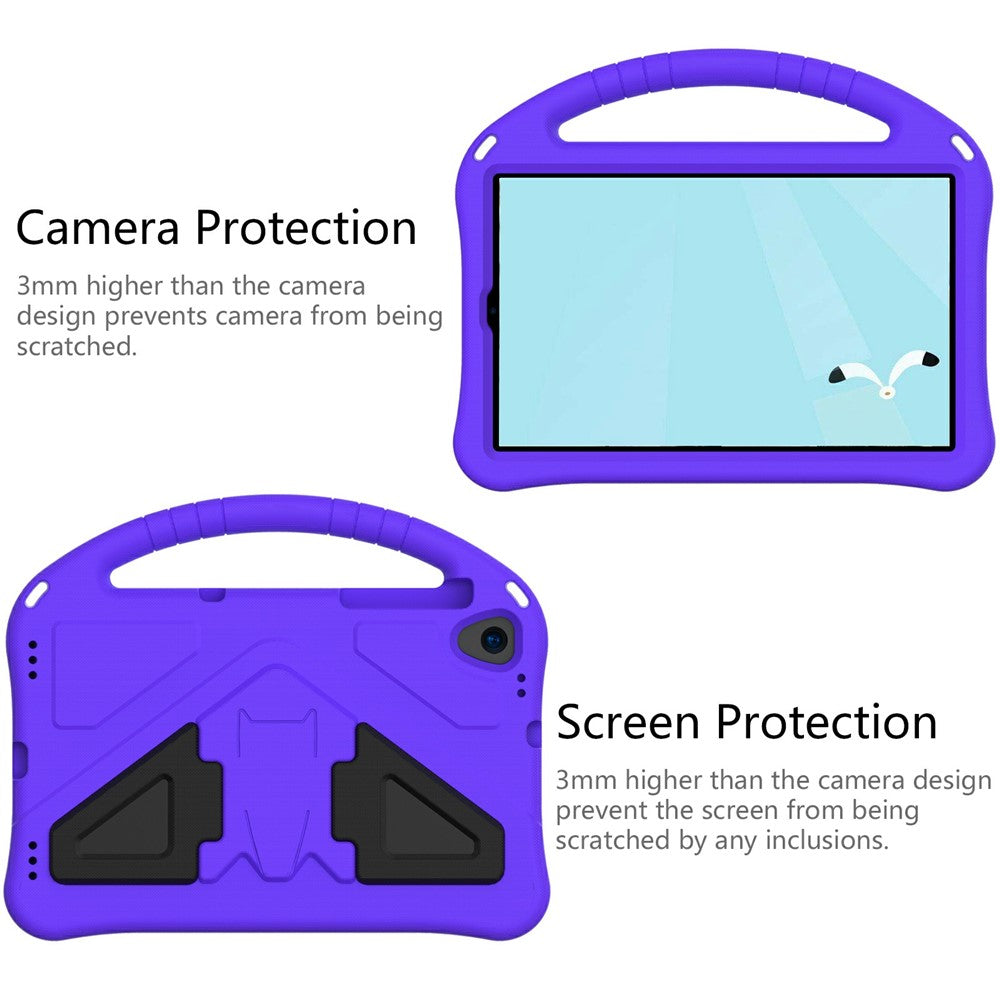 Shock-Absorbed Kickstand + Handheld EVA Case for Lenovo Tab M10 Plus - Purple