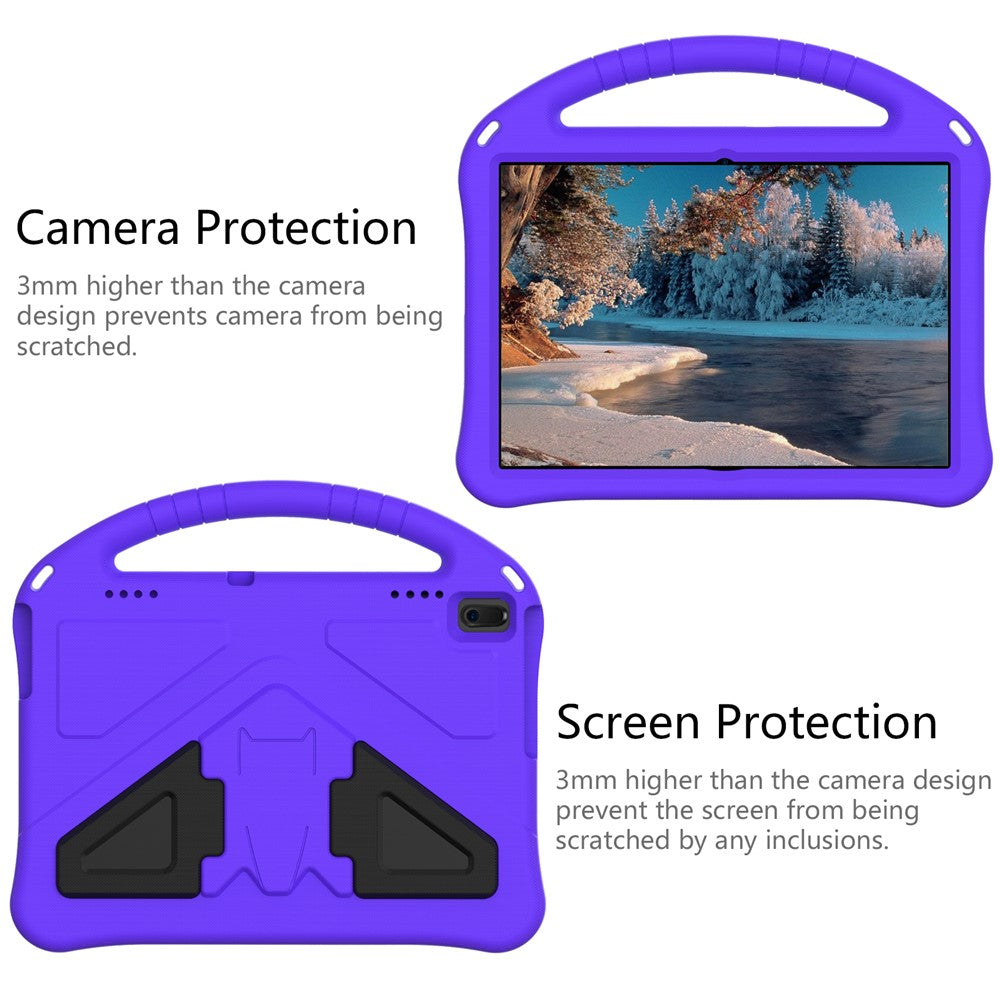 Anti-shock EVA Kickstand Case for Lenovo Tab E10 - Purple