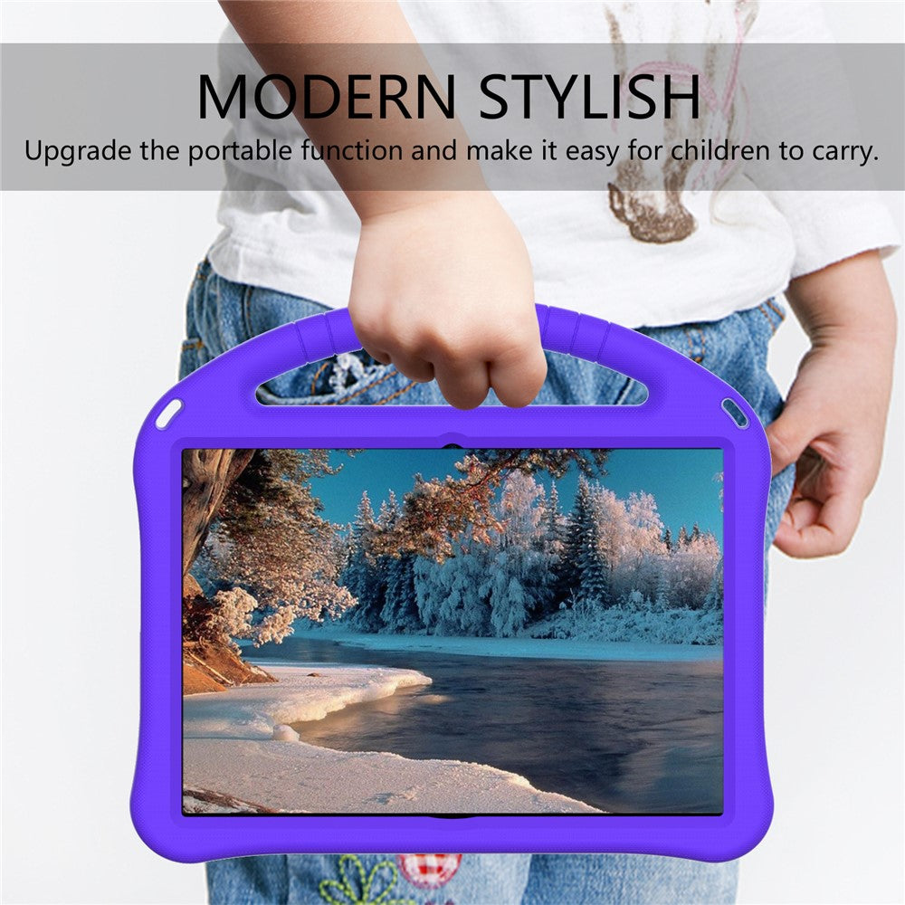 Anti-shock EVA Kickstand Case for Lenovo Tab E10 - Purple