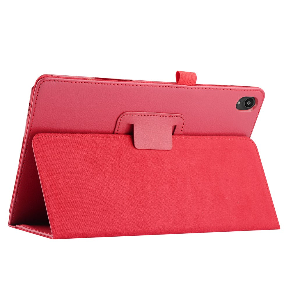Litchi Texture Leather Tablet Case with Stand for Lenovo Tab P11 / P11 5G 11 inch TB-J606F / J606X - Rose