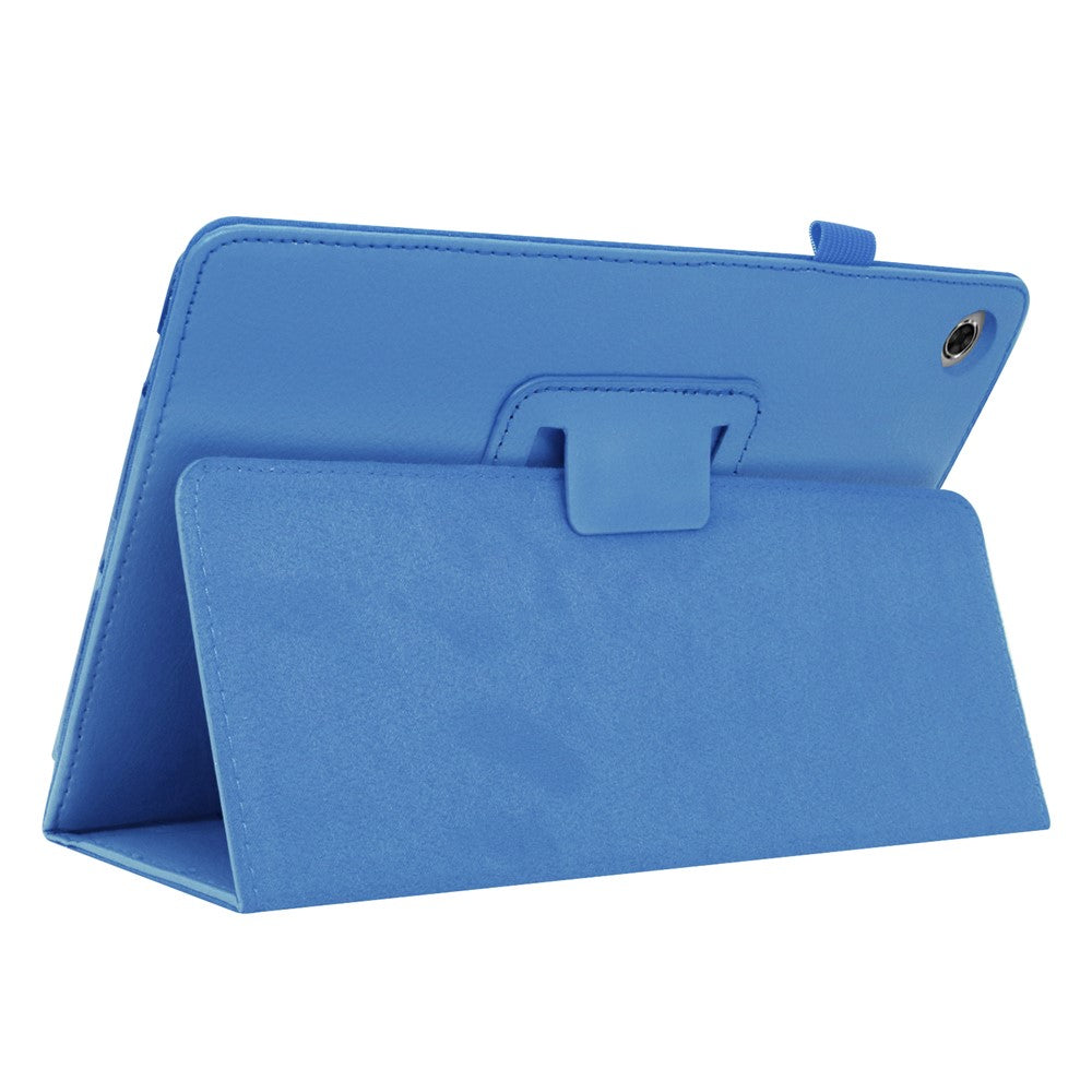 Litchi Texture PU Leather Tablet Case Cover with Stand for Lenovo Tab M10 HD Gen 2 - Baby Blue