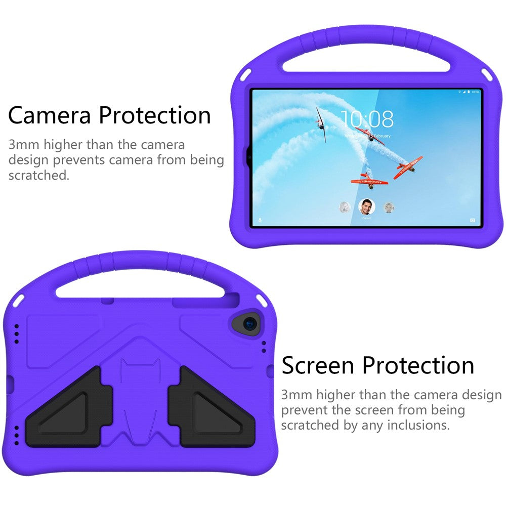 Anti-scratch Anti-shock EVA Kickstand Case for Lenovo Tab M10 HD Gen 2 - Purple