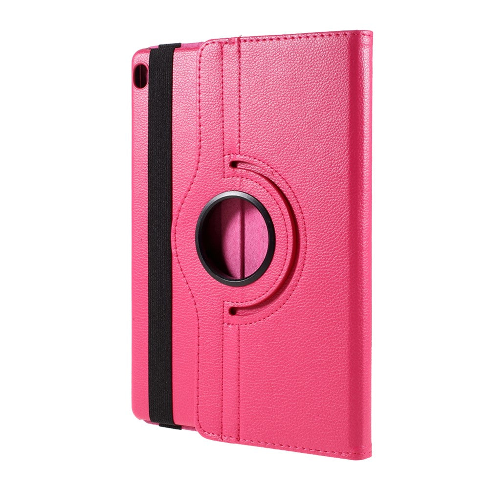 360 Degrees Rotating Stand Leather Case for Lenovo Tab M10 - Rose