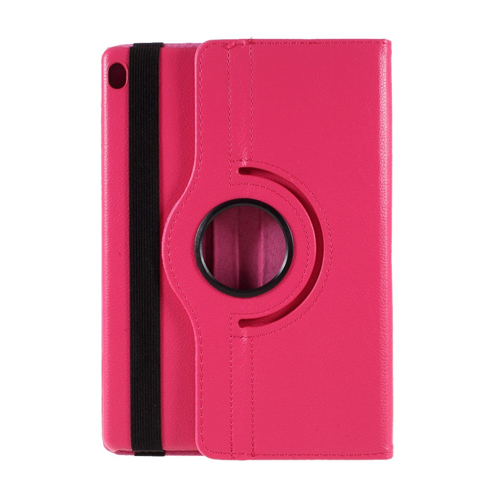 360 Degrees Rotating Stand Leather Case for Lenovo Tab M10 - Rose