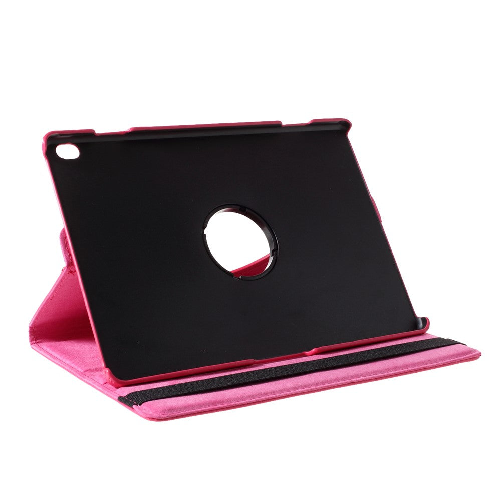 360 Degrees Rotating Stand Leather Case for Lenovo Tab M10 - Rose
