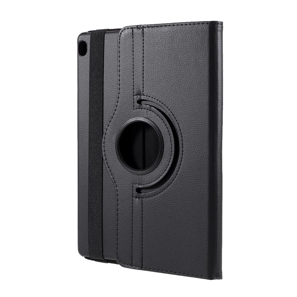 360 Degrees Rotating Stand Leather Case for Lenovo Tab M10 - Black