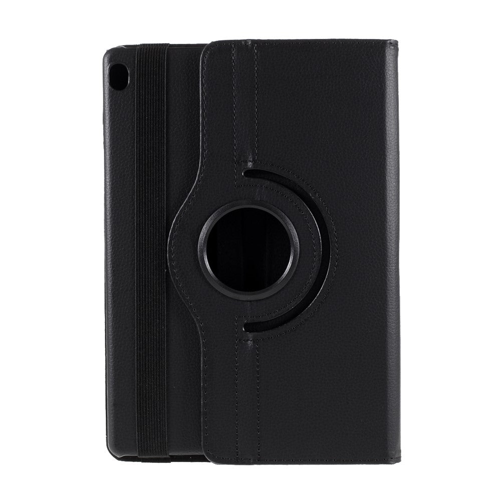360 Degrees Rotating Stand Leather Case for Lenovo Tab M10 - Black