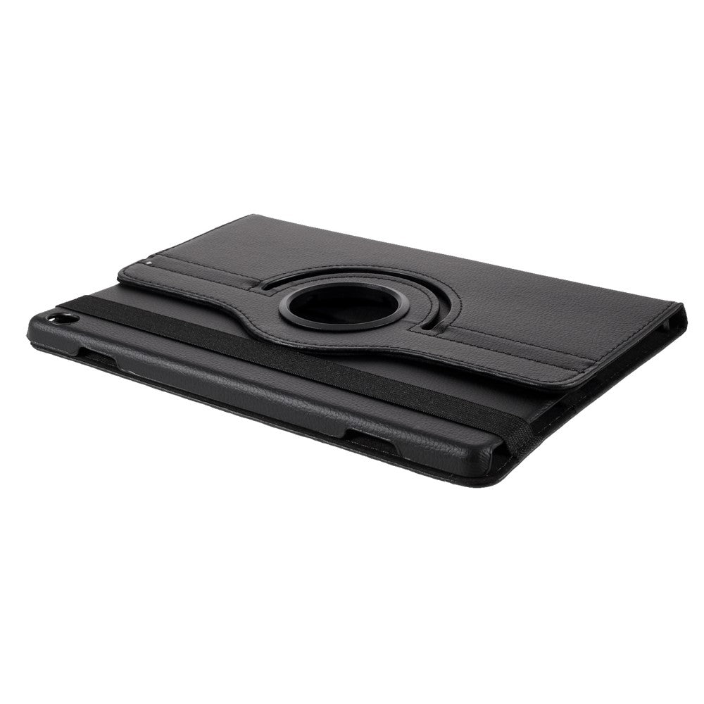 360 Degrees Rotating Stand Leather Case for Lenovo Tab M10 - Black