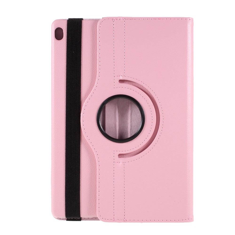 360 Degrees Rotating Stand Leather Case for Lenovo Tab M10 - Pink
