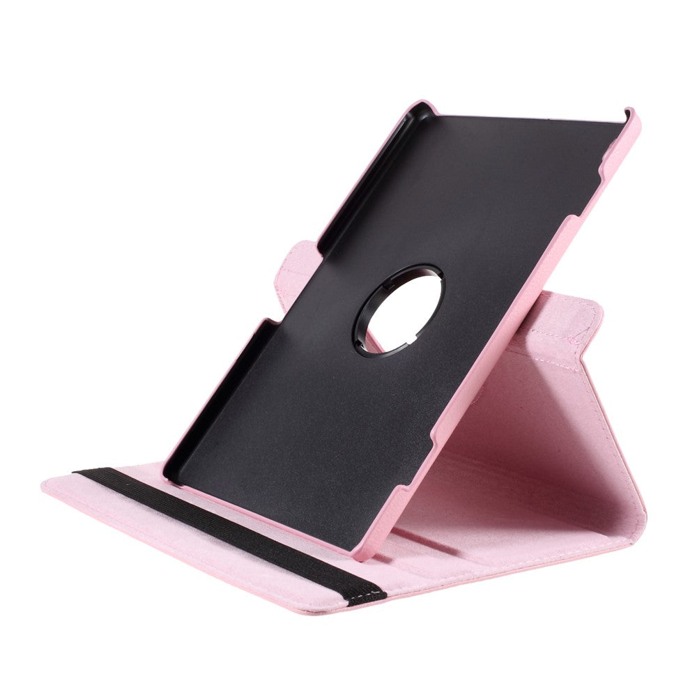 360 Degrees Rotating Stand Leather Case for Lenovo Tab M10 - Pink