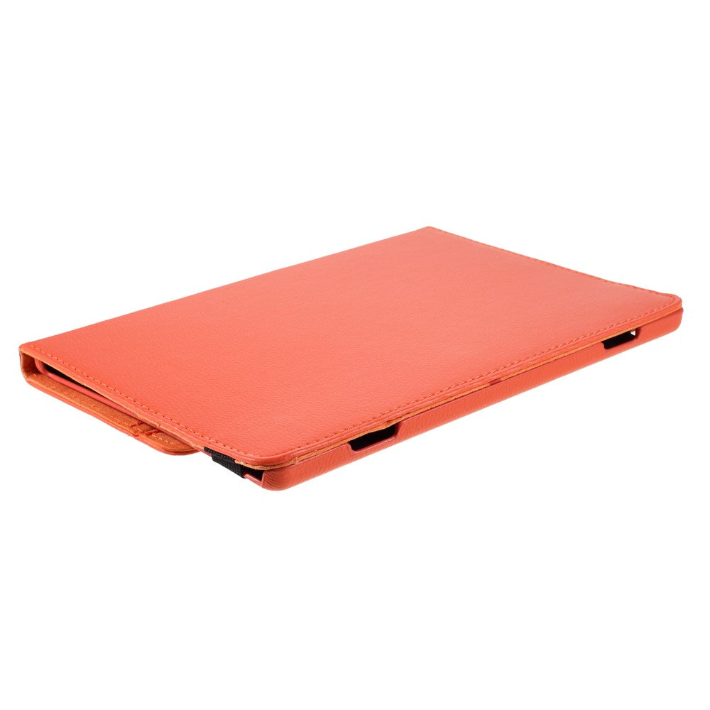 360 Degrees Rotating Stand Leather Case for Lenovo Tab M10 - Orange