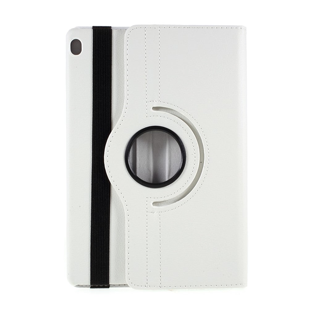 360 Degrees Rotating Stand Leather Case for Lenovo Tab M10 - White