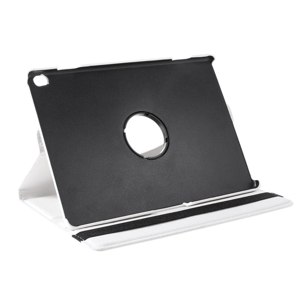 360 Degrees Rotating Stand Leather Case for Lenovo Tab M10 - White