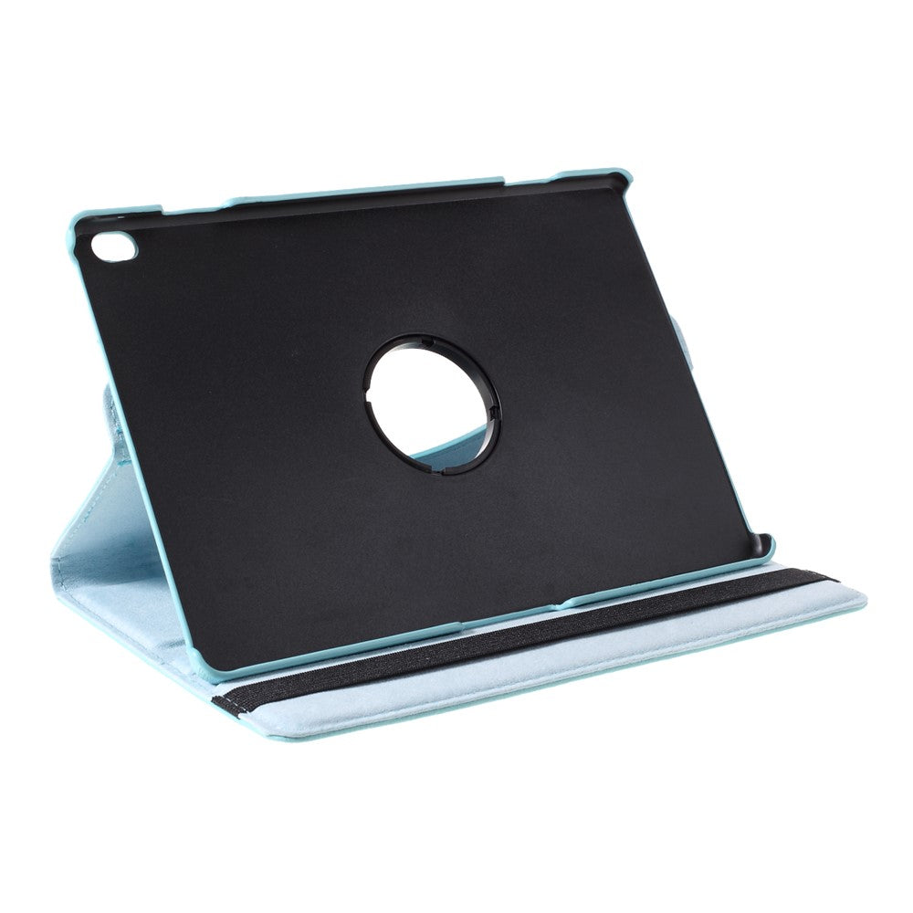 360 Degrees Rotating Stand Leather Case for Lenovo Tab M10 - Baby Blue