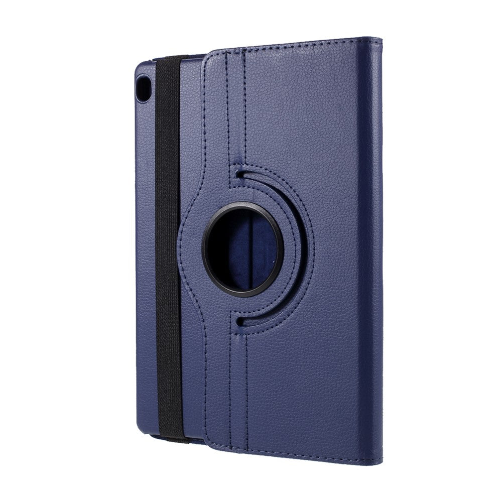 360 Degrees Rotating Stand Leather Case for Lenovo Tab M10 - Dark Blue