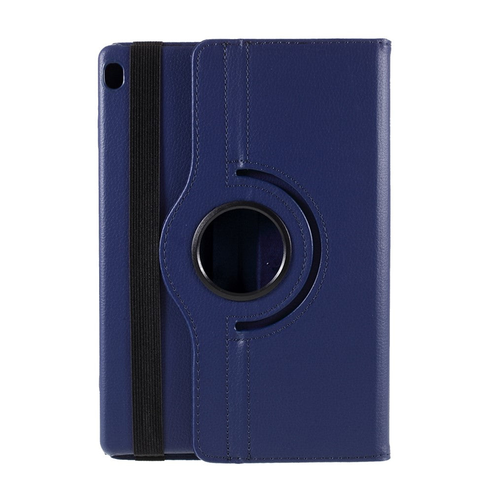 360 Degrees Rotating Stand Leather Case for Lenovo Tab M10 - Dark Blue