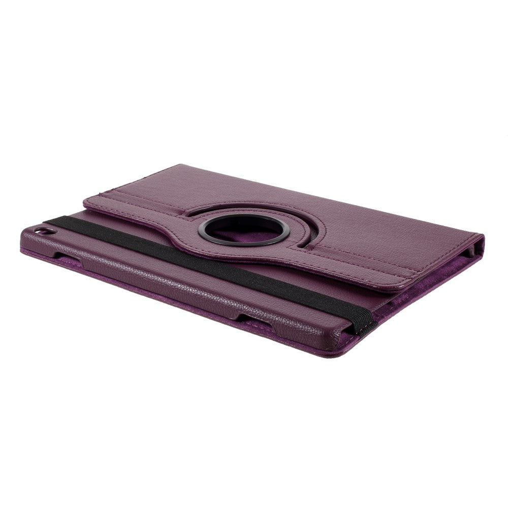 360 Degrees Rotating Stand Leather Case for Lenovo Tab M10 - Purple