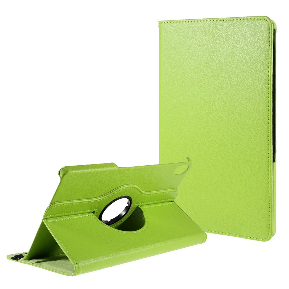360 Degrees Rotating Stand Leather Case for Lenovo Tab P11 / P11 5G 11 inch TB-J606F / J606X - Green