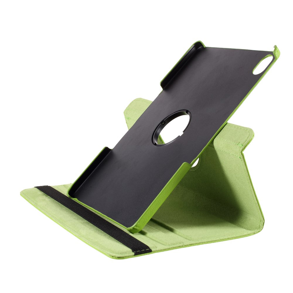 360 Degrees Rotating Stand Leather Case for Lenovo Tab P11 / P11 5G 11 inch TB-J606F / J606X - Green