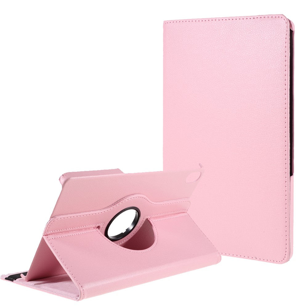 360 Degrees Rotating Stand Leather Case for Lenovo Tab P11 / P11 5G 11 inch TB-J606F / J606X - Pink