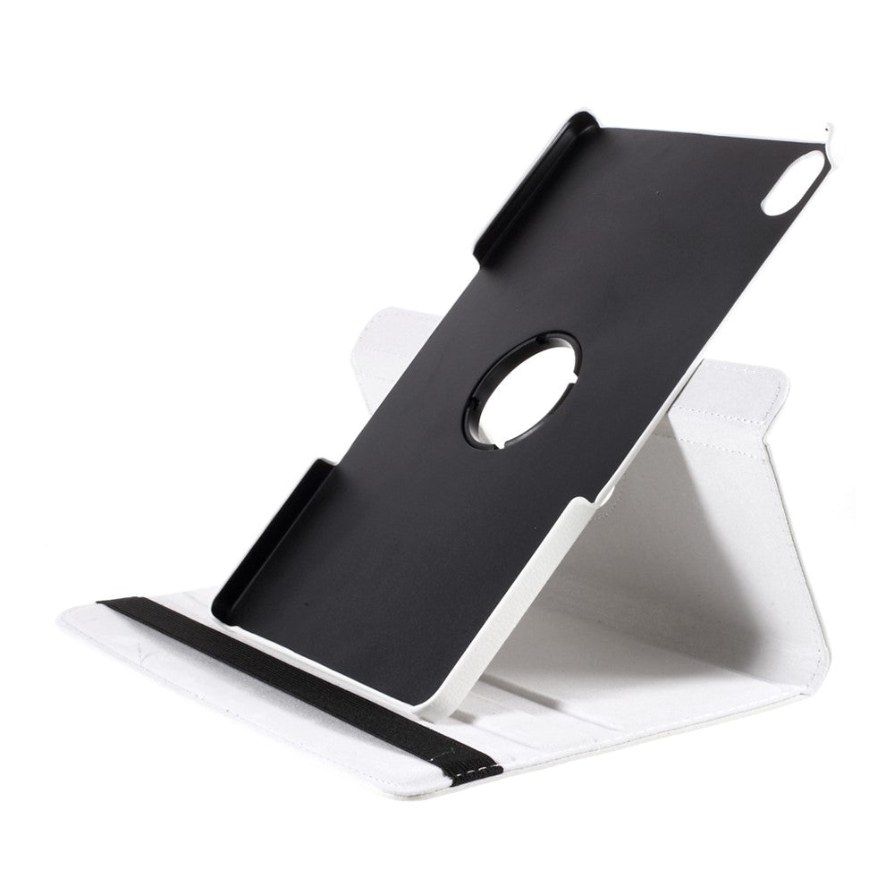 360 Degrees Rotating Stand Leather Case for Lenovo Tab P11 / P11 5G 11 inch TB-J606F / J606X - White