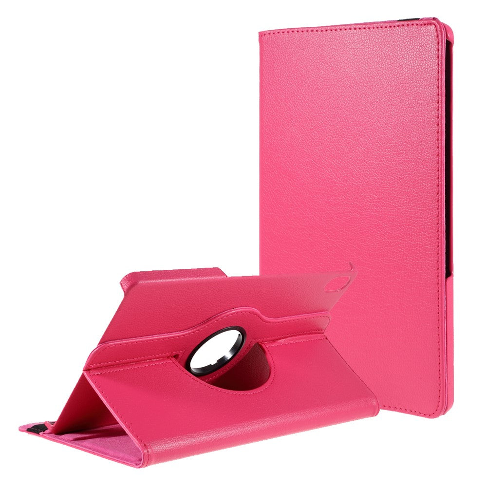 360 Degrees Rotating Stand Leather Case for Lenovo Tab P11 / P11 5G 11 inch TB-J606F / J606X - Rose