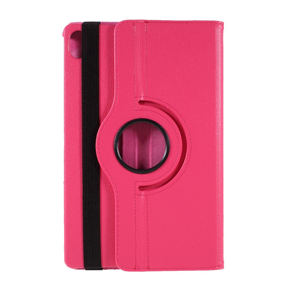360 Degrees Rotating Stand Leather Case for Lenovo Tab P11 / P11 5G 11 inch TB-J606F / J606X - Rose