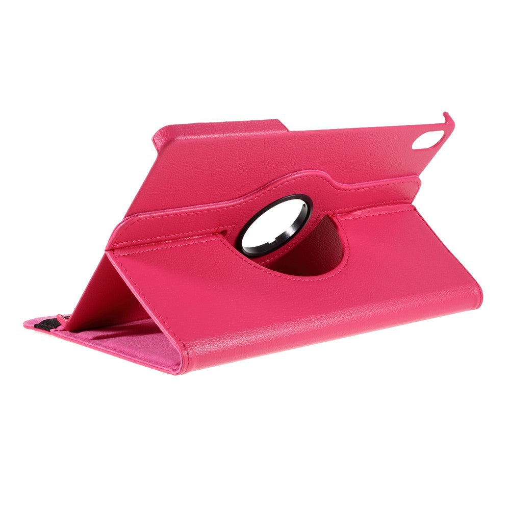 360 Degrees Rotating Stand Leather Case for Lenovo Tab P11 / P11 5G 11 inch TB-J606F / J606X - Rose