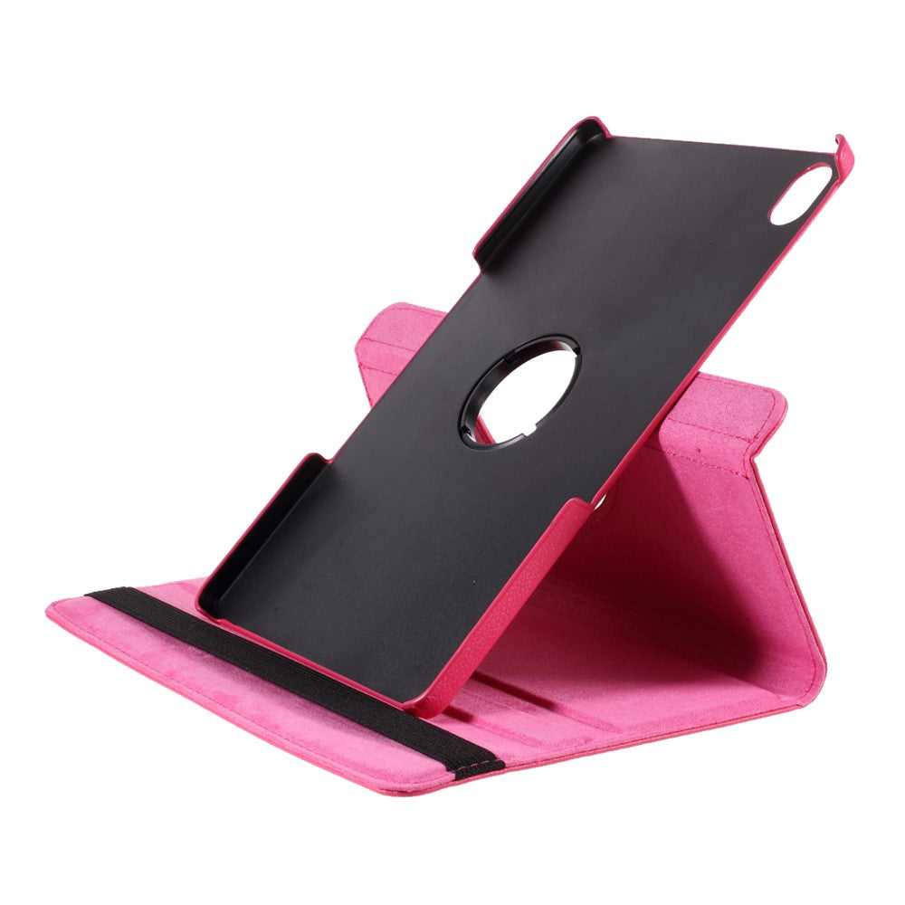 360 Degrees Rotating Stand Leather Case for Lenovo Tab P11 / P11 5G 11 inch TB-J606F / J606X - Rose