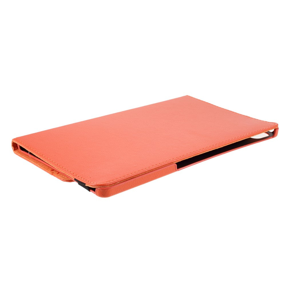 360 Degrees Rotating Stand Leather Case for Lenovo Tab P11 / P11 5G 11 inch TB-J606F / J606X - Orange