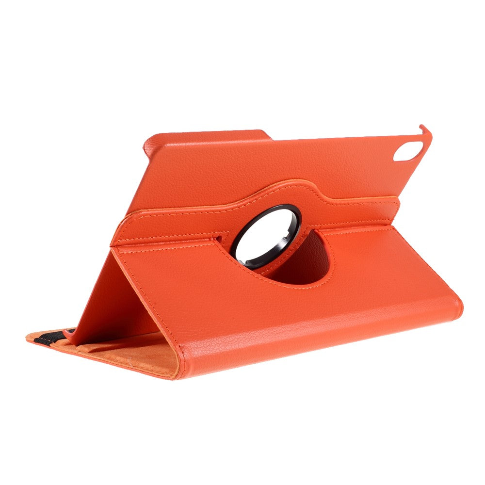 360 Degrees Rotating Stand Leather Case for Lenovo Tab P11 / P11 5G 11 inch TB-J606F / J606X - Orange