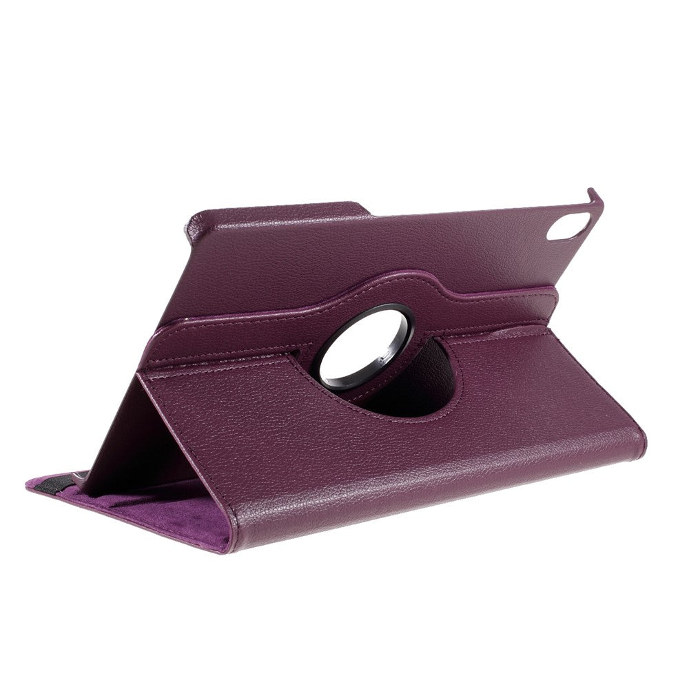 360 Degrees Rotating Stand Leather Case for Lenovo Tab P11 / P11 5G 11 inch TB-J606F / J606X - Purple