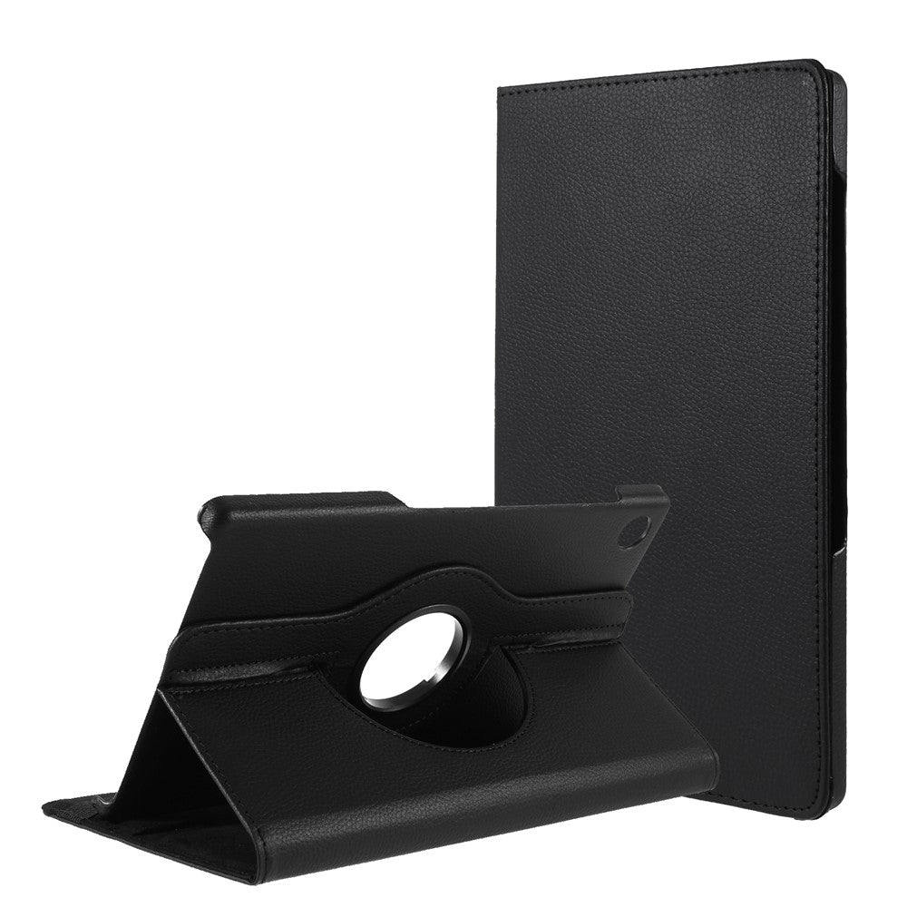 360 Degrees Rotating Stand Leather Case for Lenovo Tab M10 HD Gen 2 TB-X306X - Black