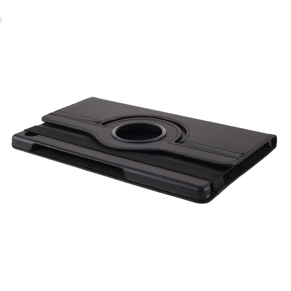 360 Degrees Rotating Stand Leather Case for Lenovo Tab M10 HD Gen 2 TB-X306X - Black