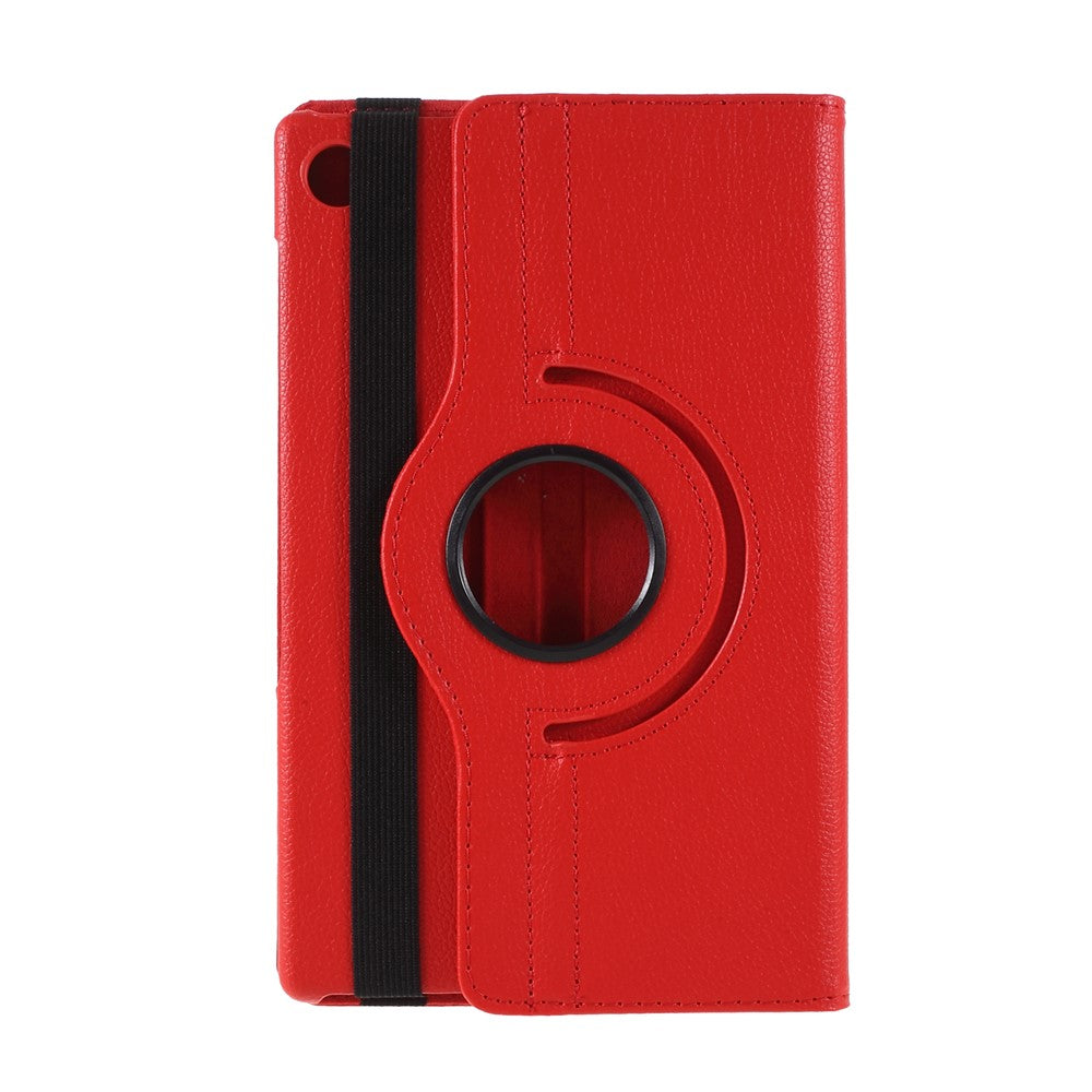 360 Degrees Rotating Stand Leather Case for Lenovo Tab M10 HD Gen 2 TB-X306X - Red